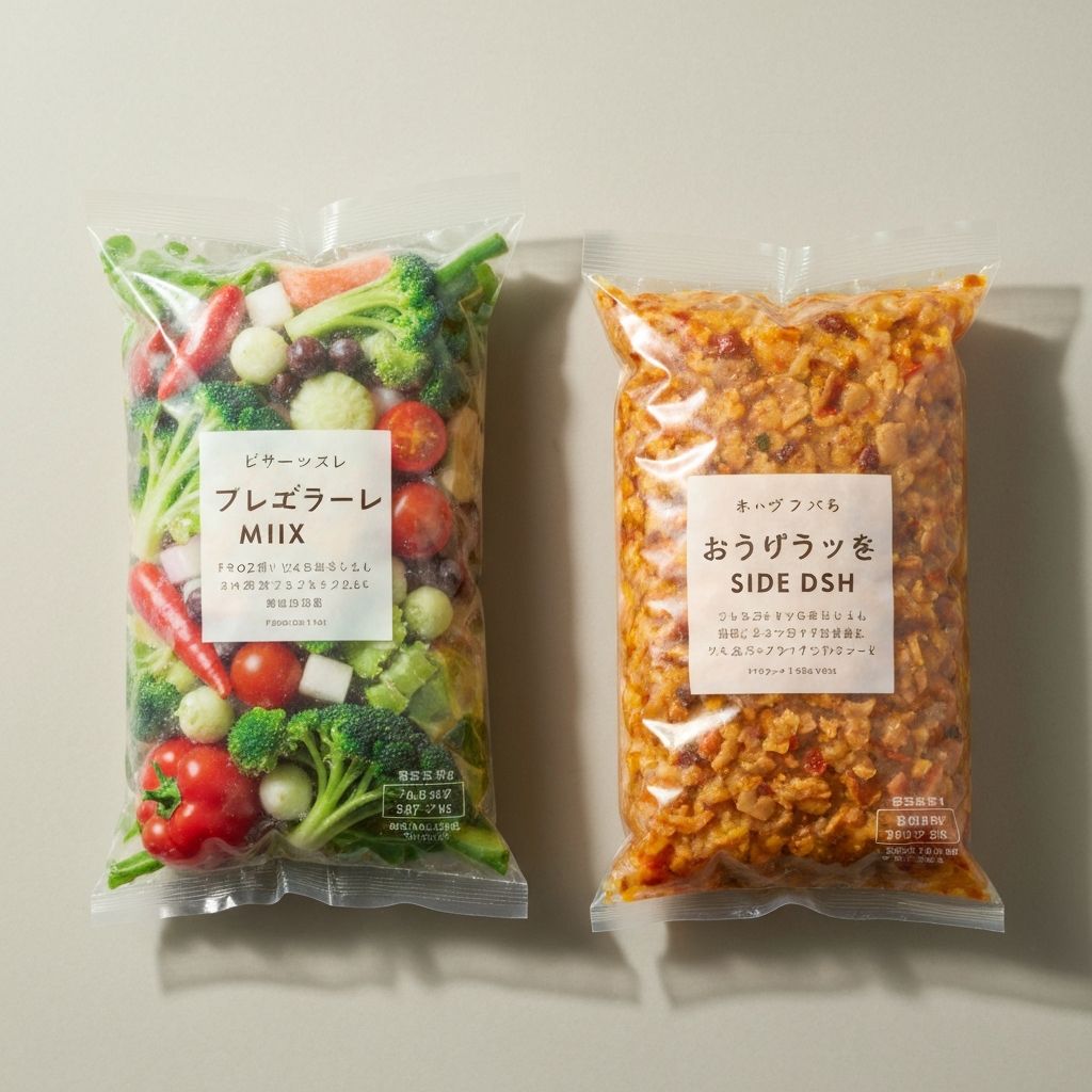 Termékösszehasonlítás - két csomagolás egymás mellett információs olvasás céljából