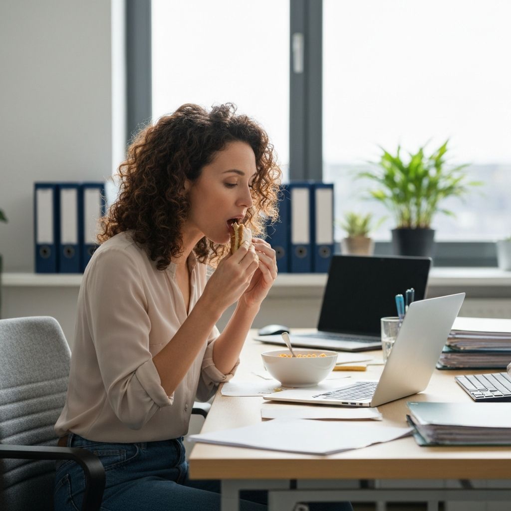 Munkaidőben étkezés - gyors étkezési szituáció egy elfoglalt офисом